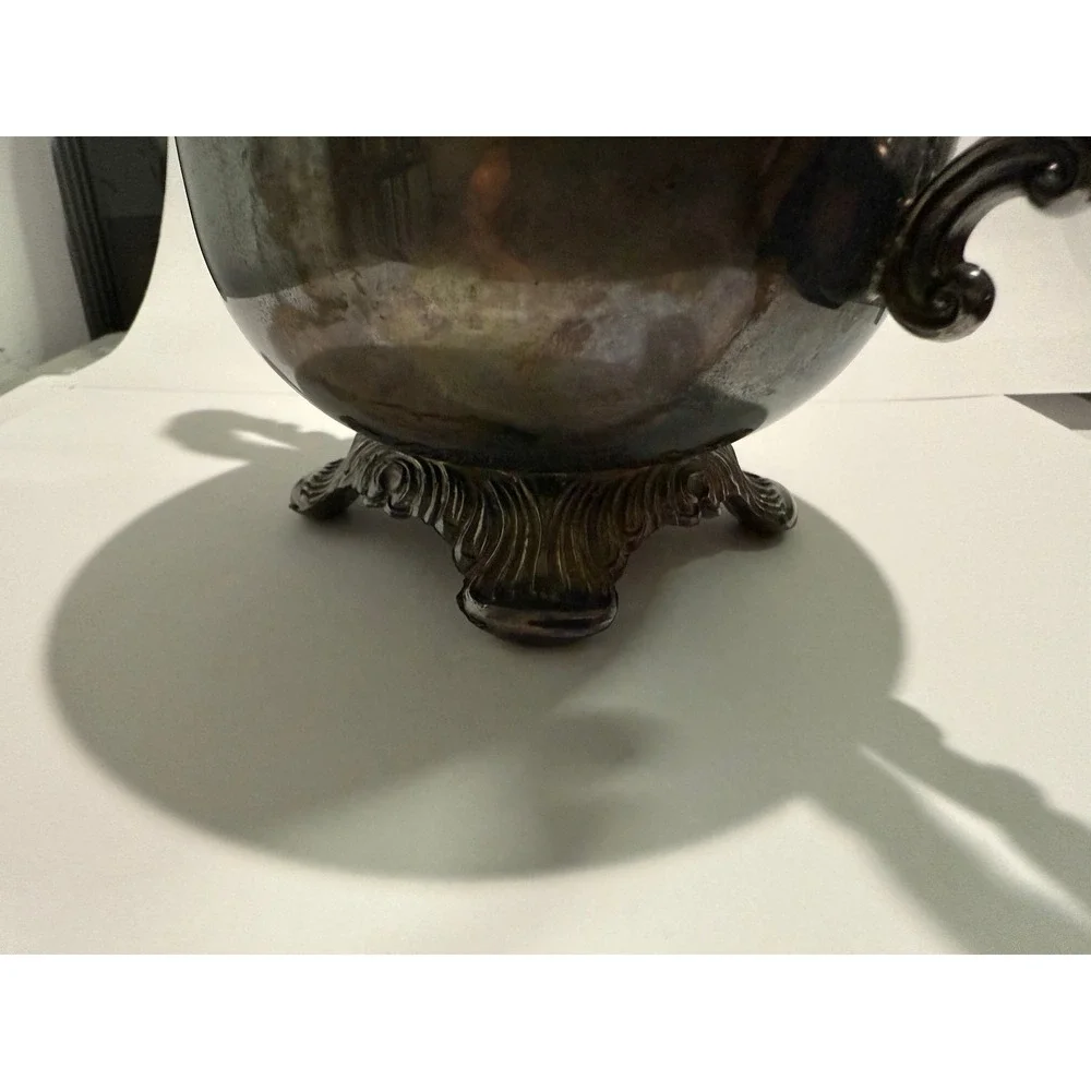 Vintage FB Rogers Silver Co Footed Sugar‎ Bowl Lid Company coffee tea